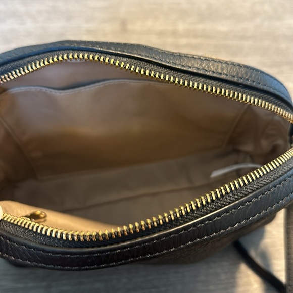 Talbots Calf Hair Leopard Print & Black Pebble Leather Crossbody Never Been Used - Picture 7 of 7